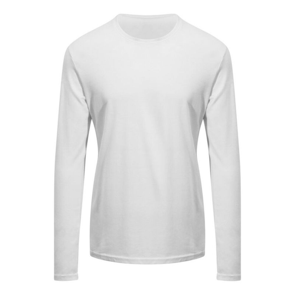 AWDis Ecologie Adults Unisex Erawan Long Sleeve Tee / Arctic White
